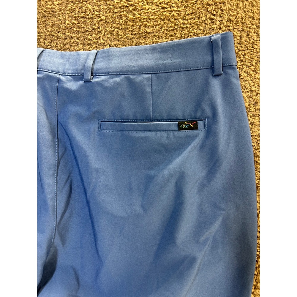 Greg Norman Mens Blue Golf Pants 35x32 Performance Stretch Straight Leg Trousers - Picture 8 of 8
